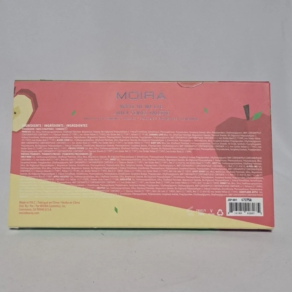 Moira Apple Of My Eye Juicy Series Makeup Palette Matte Shimmer Eyeshadow Pink‎